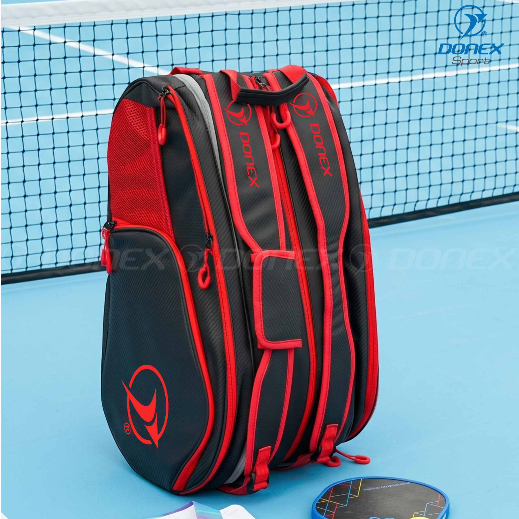 Balo thể thao Donex Gear BB-1606 đen phối đỏ